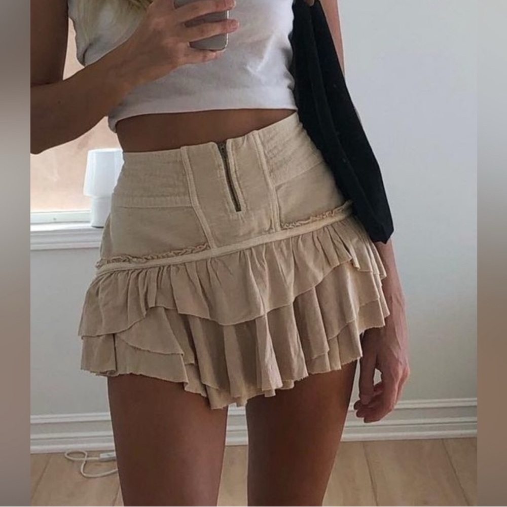 NWOT Free People Frostbite Skirt in Diamond